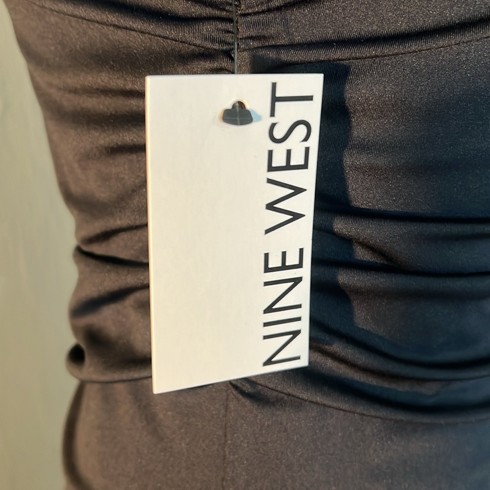 Women's Nine West Side Gathered Bodycon Dress - Picture 5 of 7